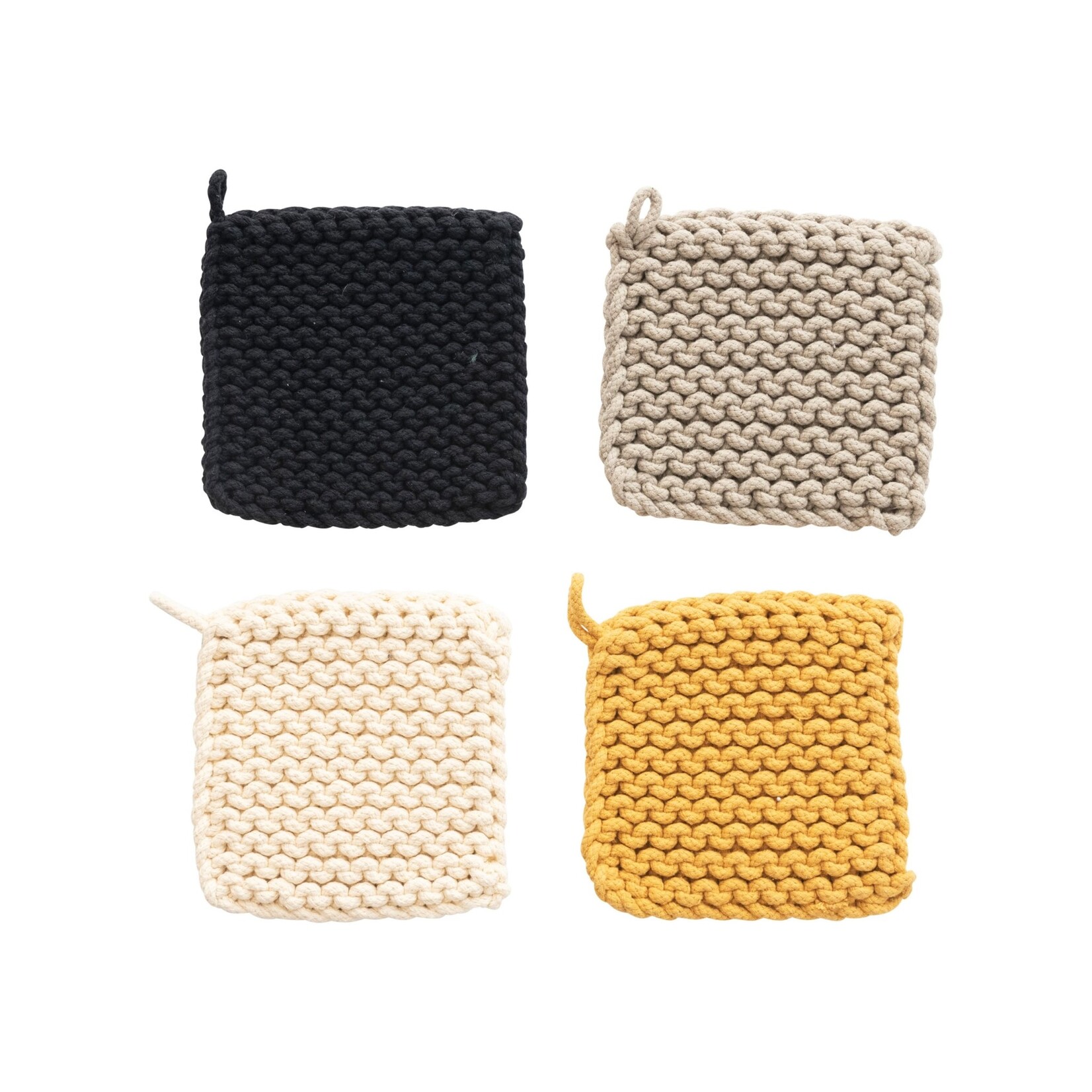 8in Square Cotton Crocheted Pot Holder