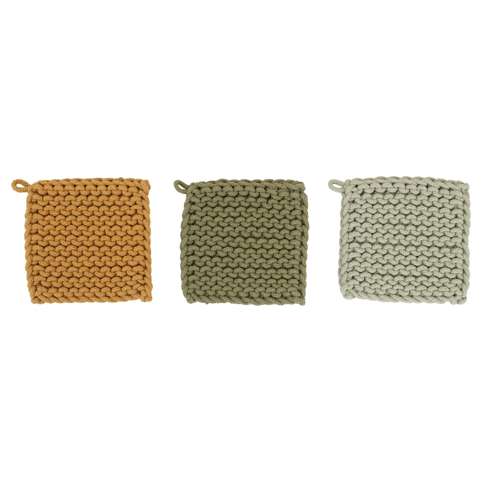 8in Square Cotton Crocheted Pot Holder