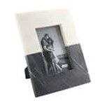 Mudpie Black White Marble Frame, 4x6