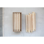 Unscented Taper Candles, Powder Finish, 10in