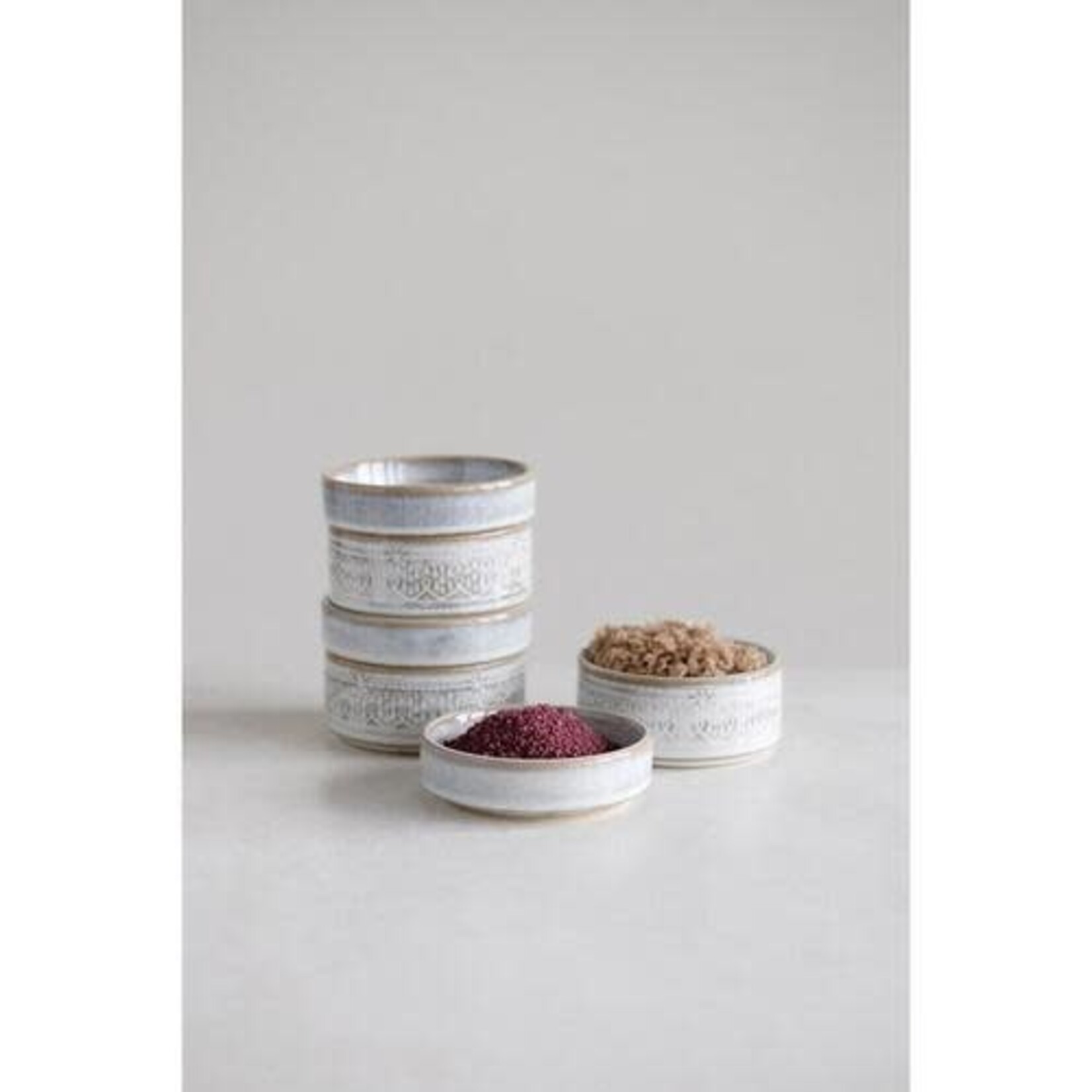 Stoneware Stackable Container/Dish, White