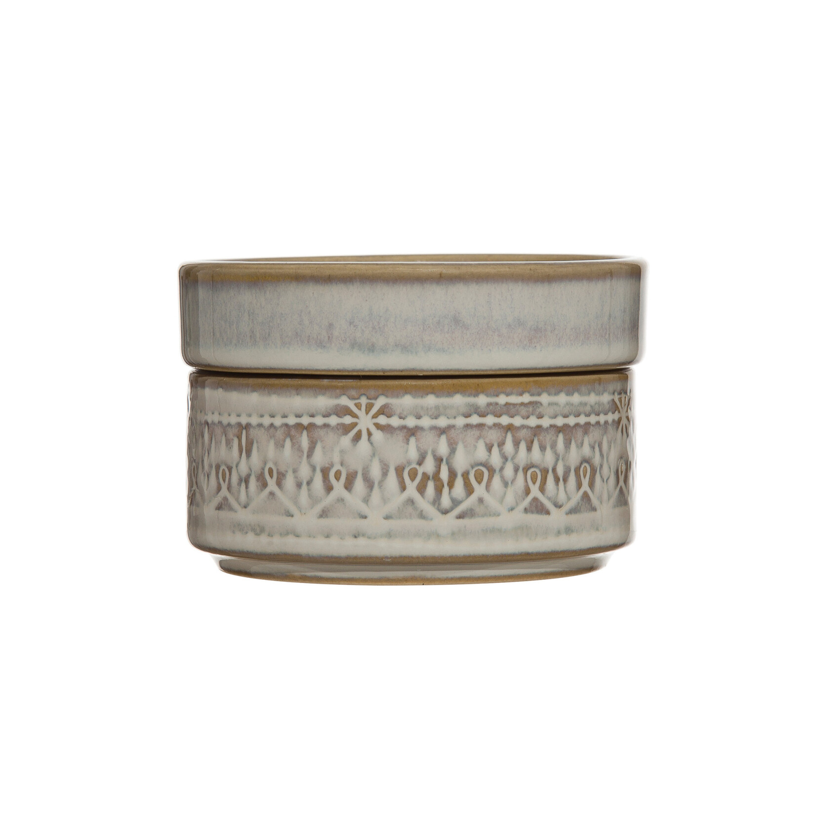 Stoneware Stackable Container/Dish, White