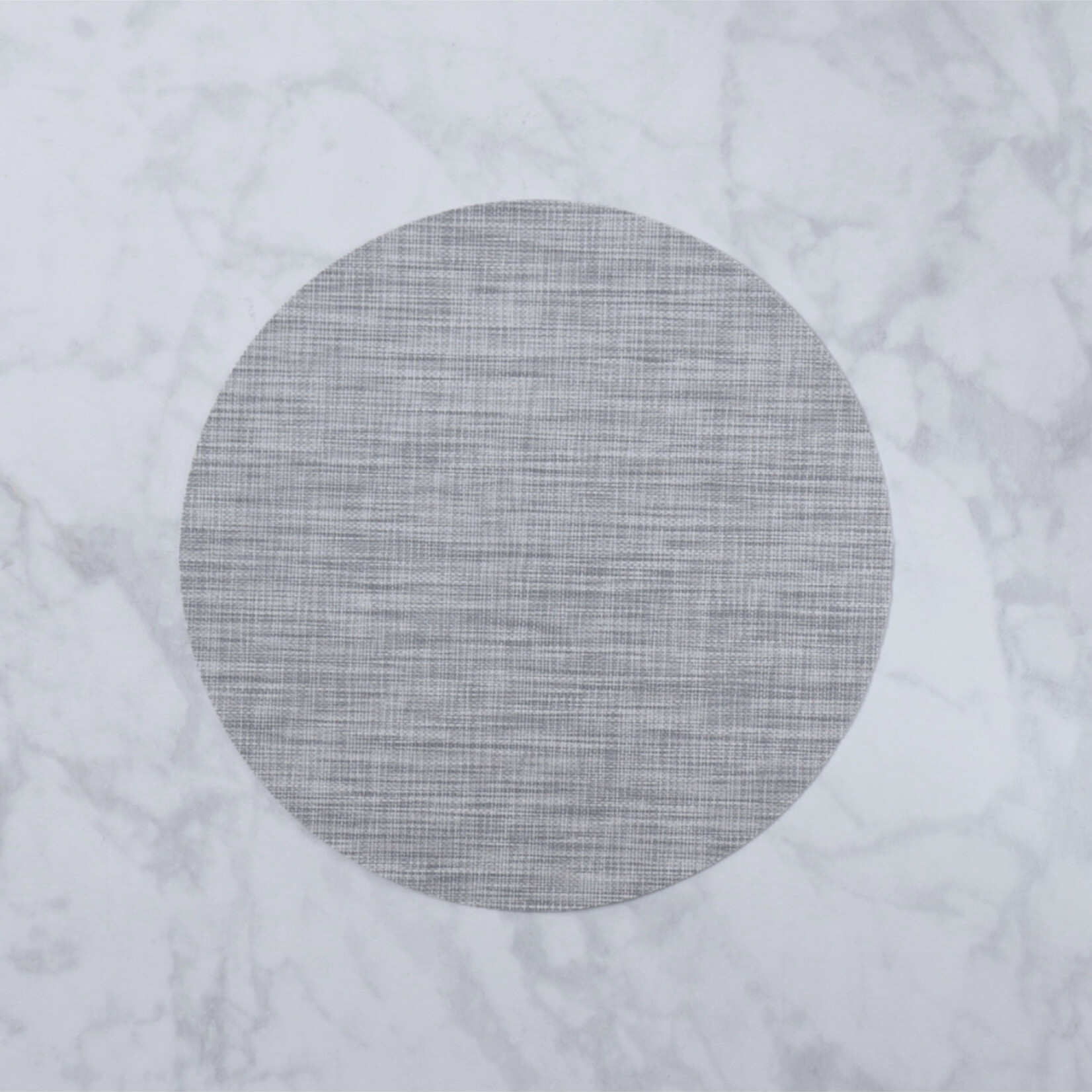 Beatriz Ball Indoor/Outdoor Woven Round Placemat, Charcoal, s/4