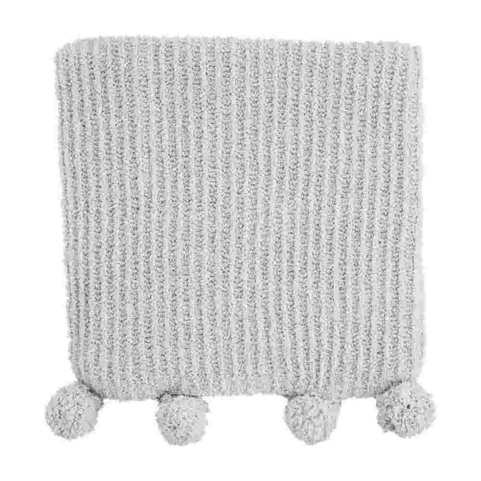 Mudpie Chenille Pom Pom Blanket