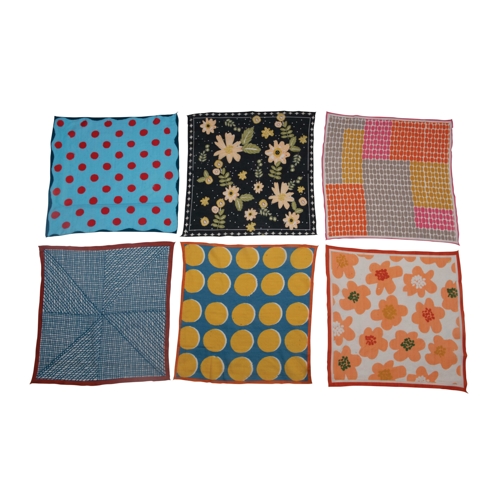 Square Cotton Voile Printed Scarf