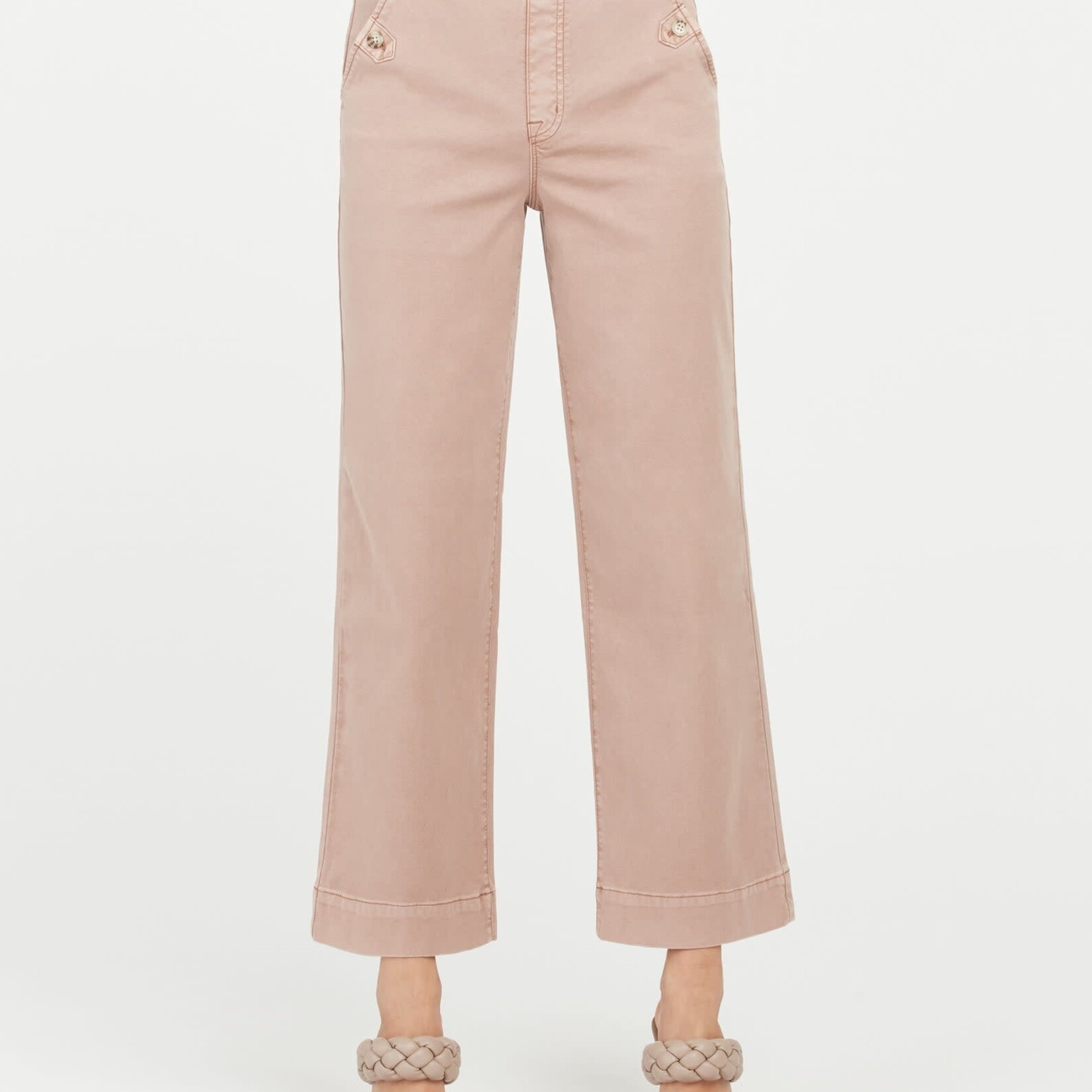 Spanx Stretch Twill Cropped Wide Leg