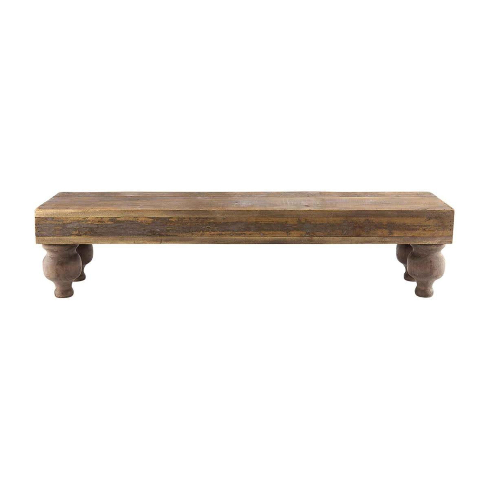Mudpie Footed Wood Stand, long