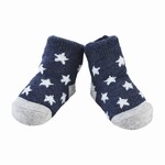 Mudpie Navy Chenille Star Sock