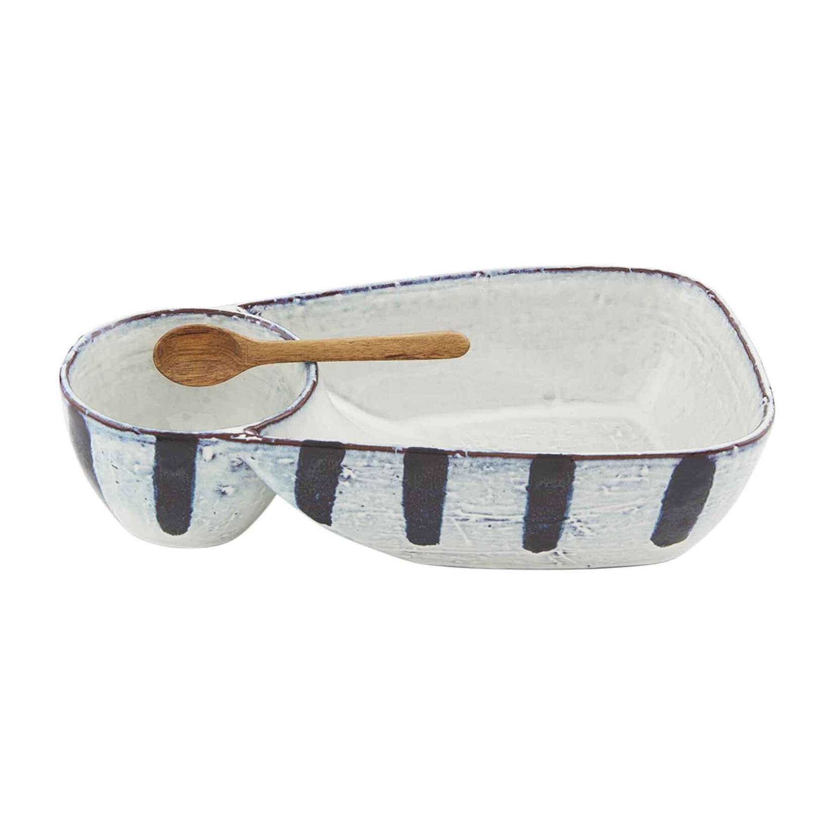 Mudpie Black Reactive Chip n Dip Set