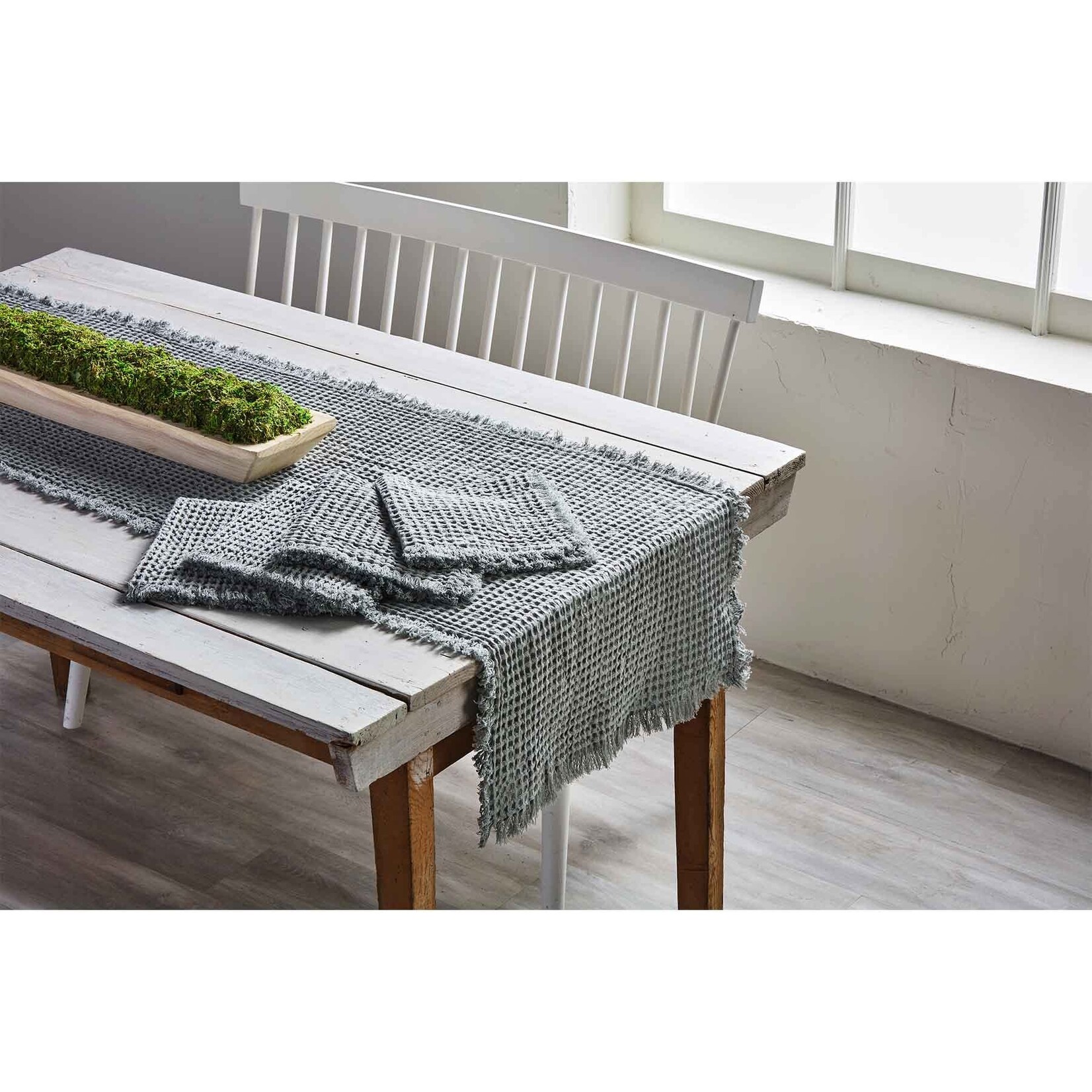 Mudpie Waffle Weave Table Runner