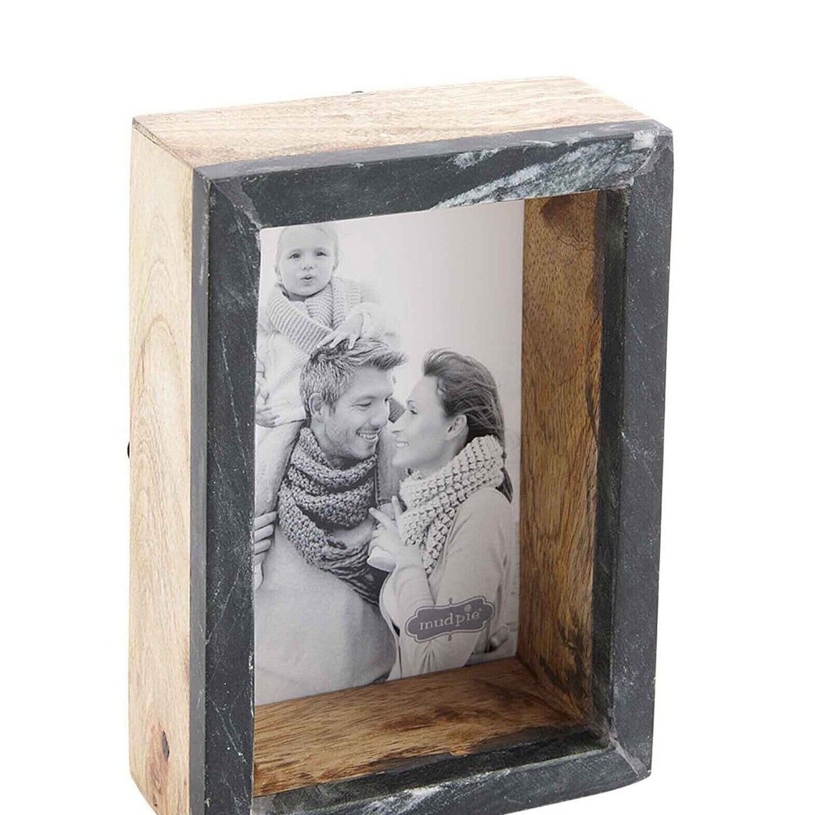 Mudpie Black Marble Block Frame, 4x6