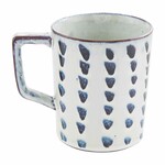 Mudpie All Over Dot Black Mug
