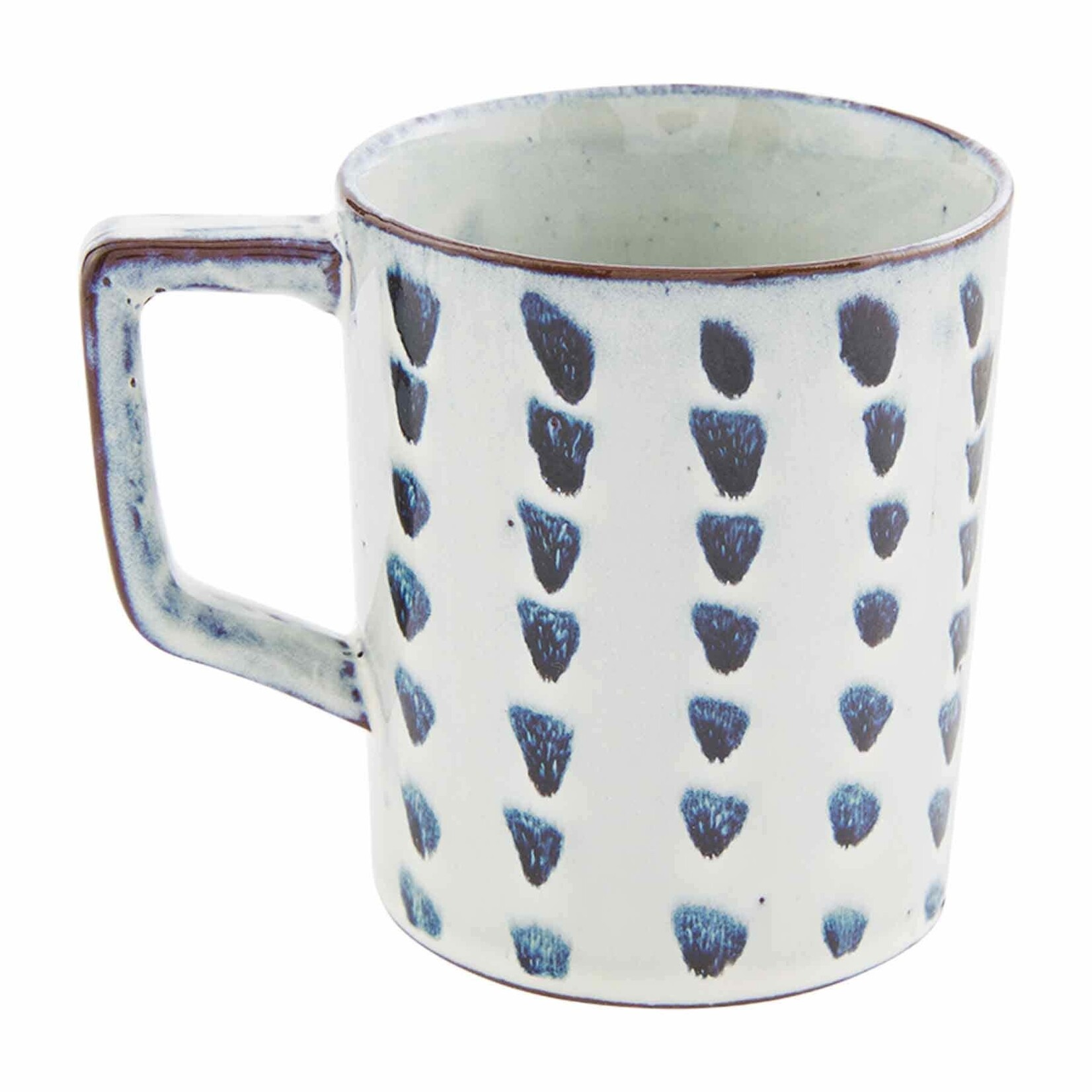 Mudpie All Over Dot Black Mug