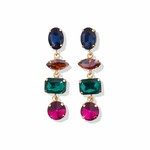 Ink + Alloy 4 Tier Crystal Post Earring
