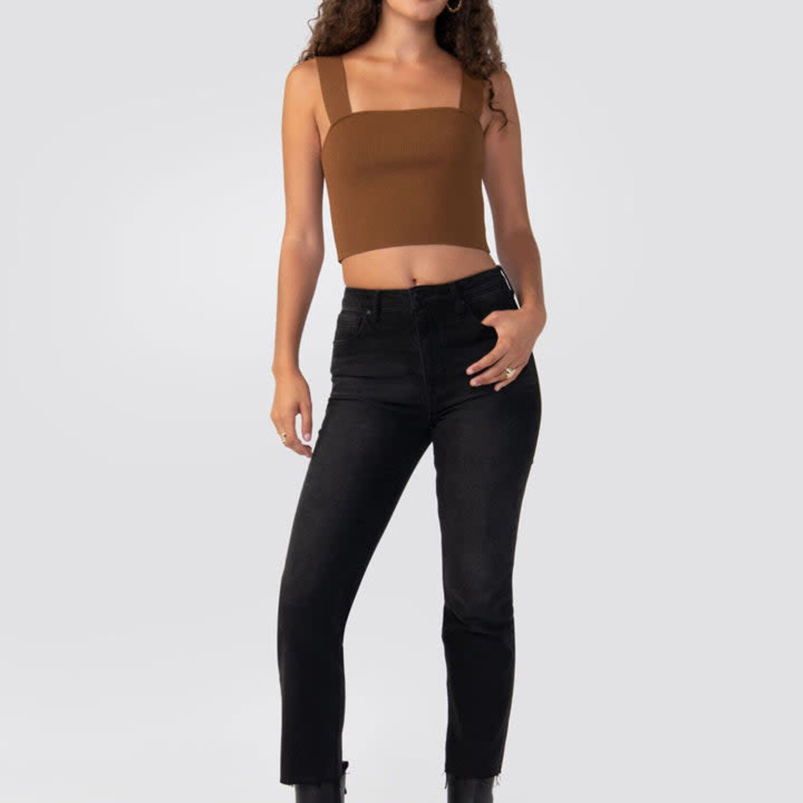 Sanctuary Clothing Highrise Good Vibes Crop