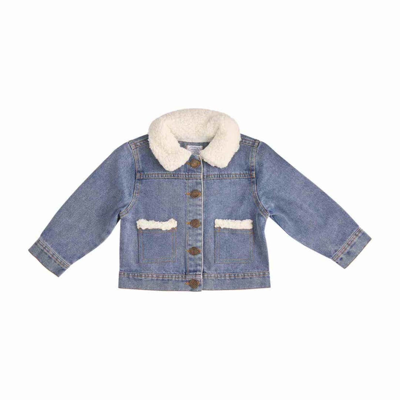 Mudpie Denim Sherpa Jacket