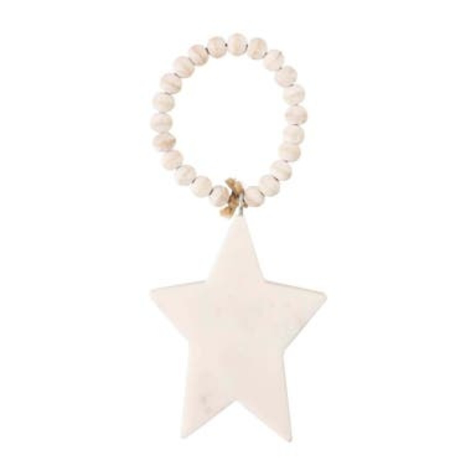Mudpie White Marble Ornament