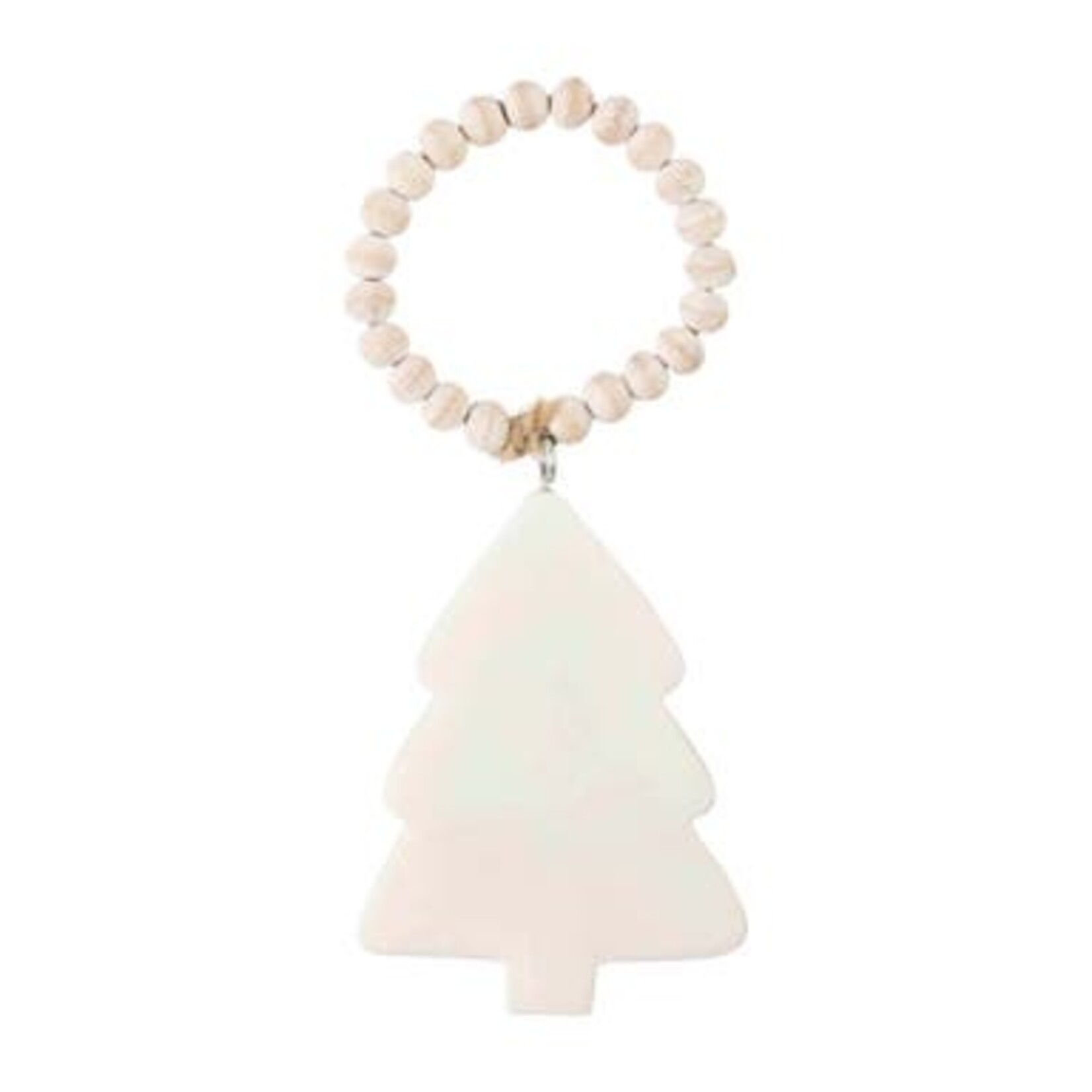 Mudpie White Marble Ornament
