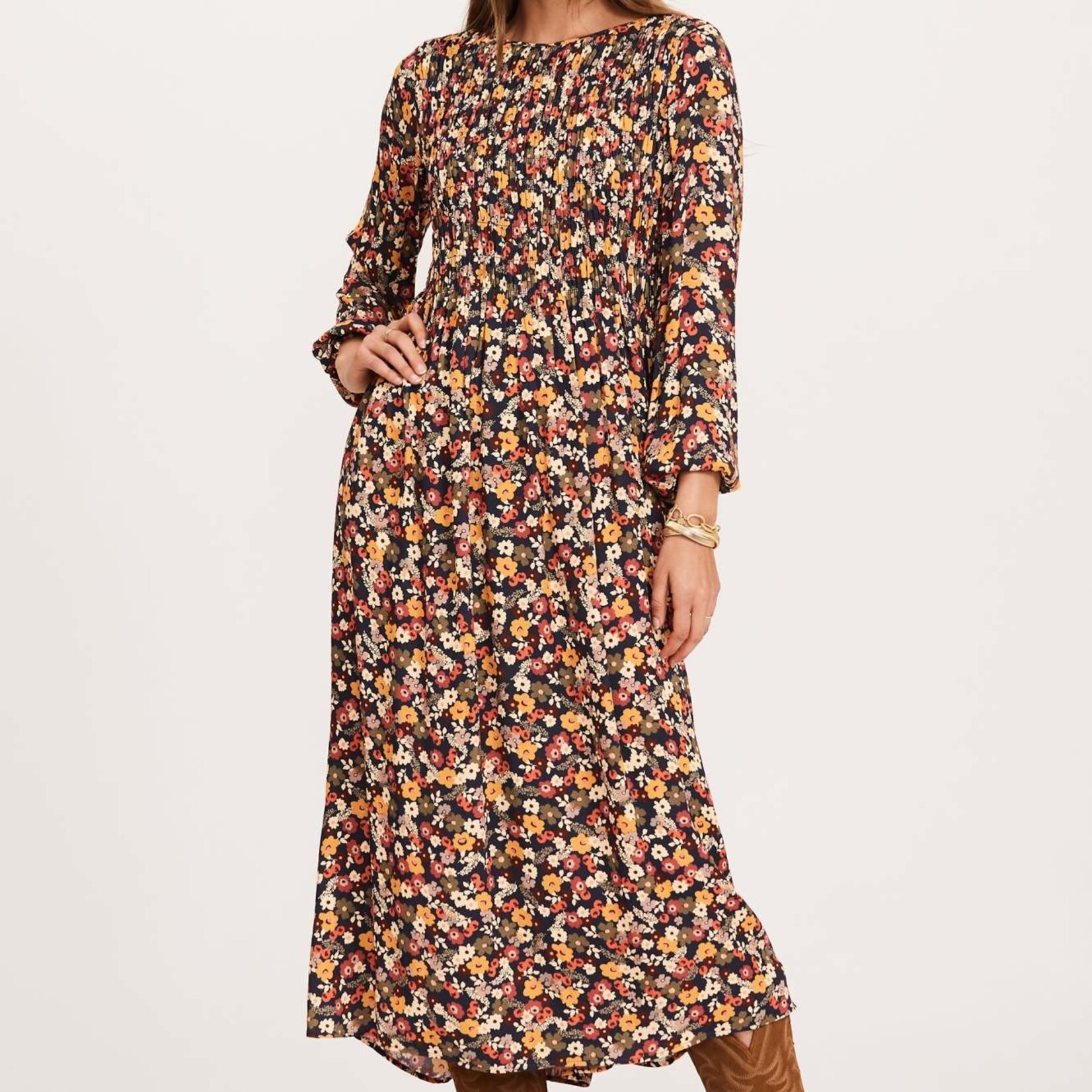 Taylor Ditsy Floral Midi Dress