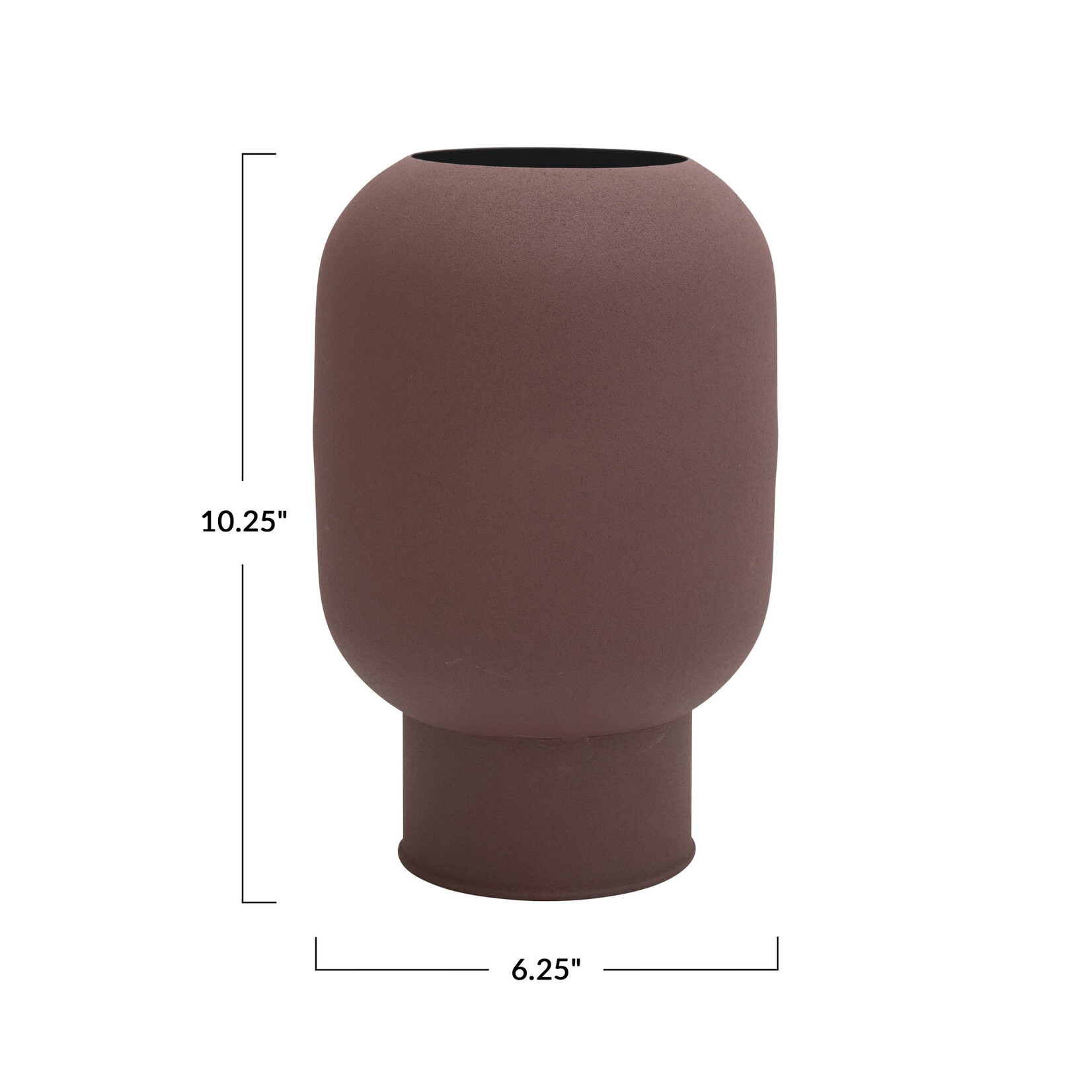 Textured Metal Vase