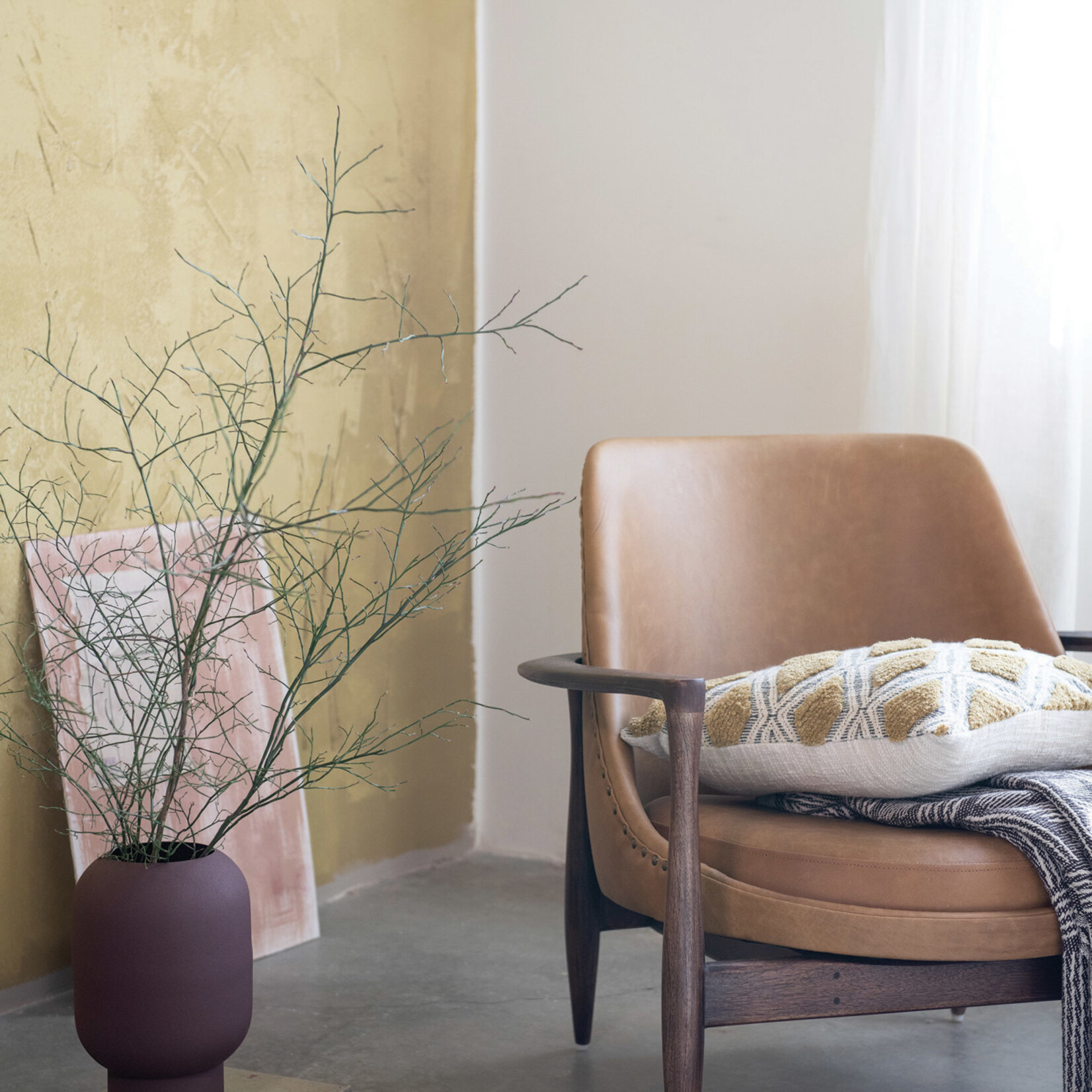 Textured Metal Vase
