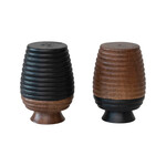 Mango Wood Salt & Pepper Shakers, Set of 2