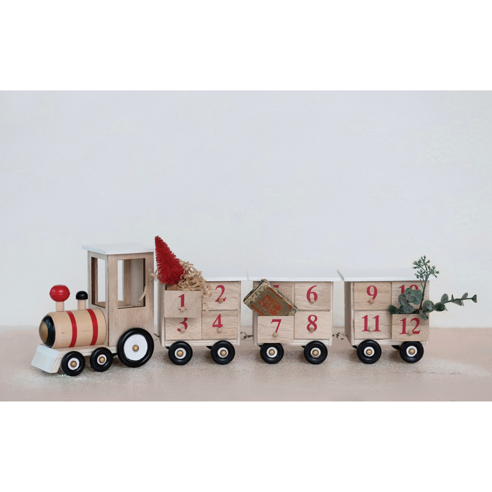 Wood Train Advent Calendar