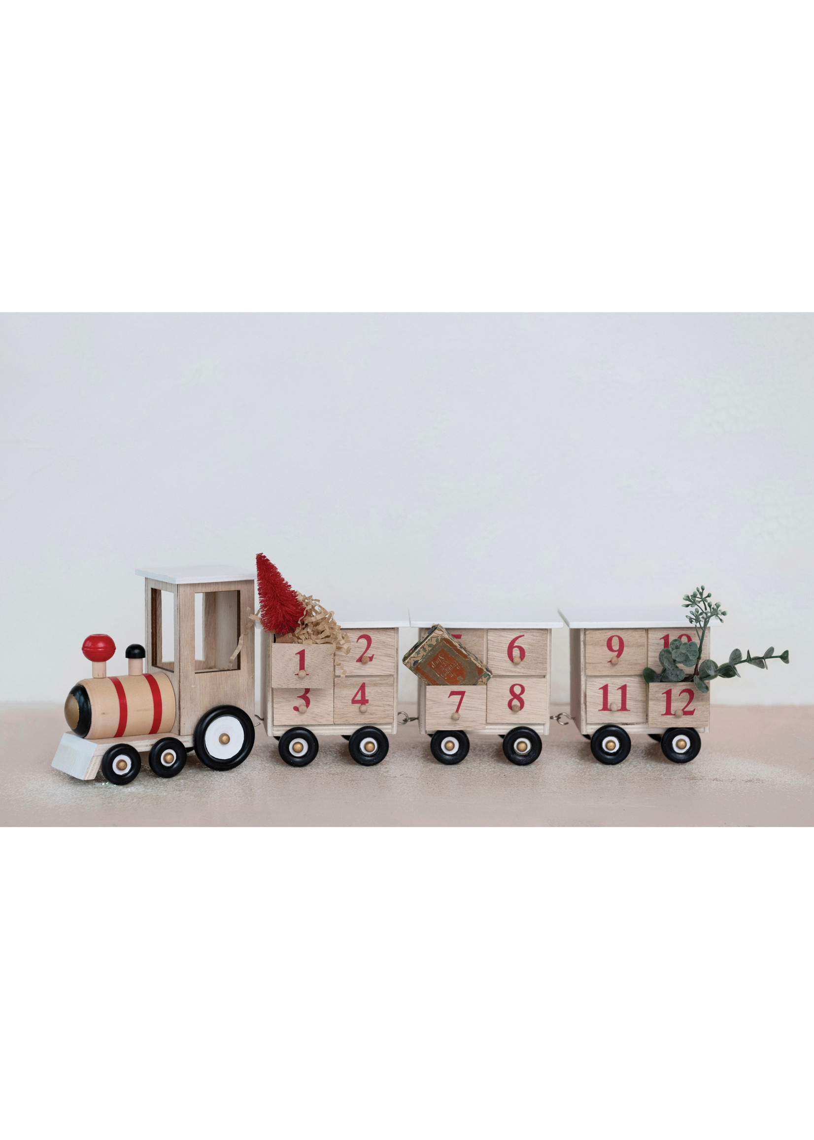 Wood Train Advent Calendar Theophilus