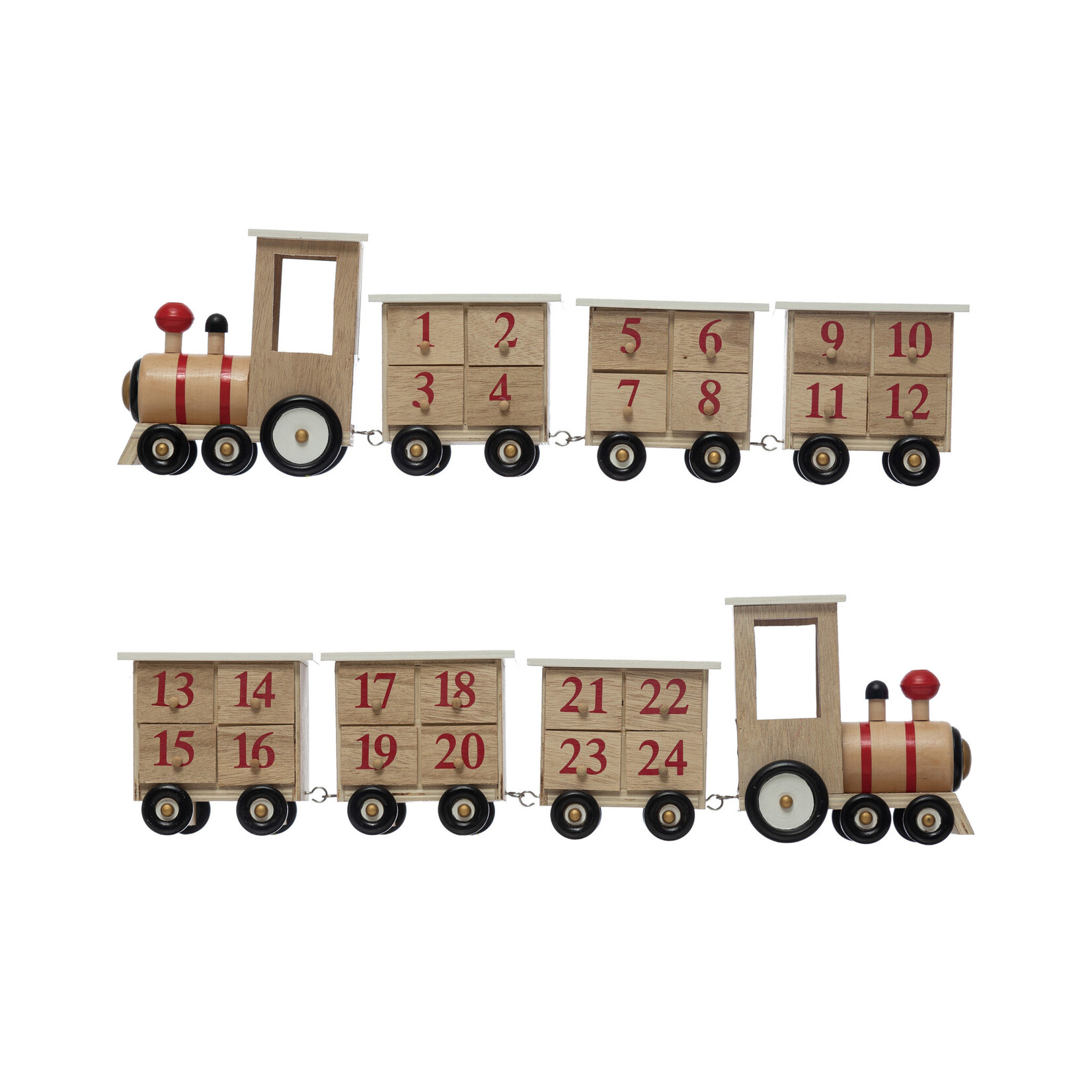Wood Train Advent Calendar