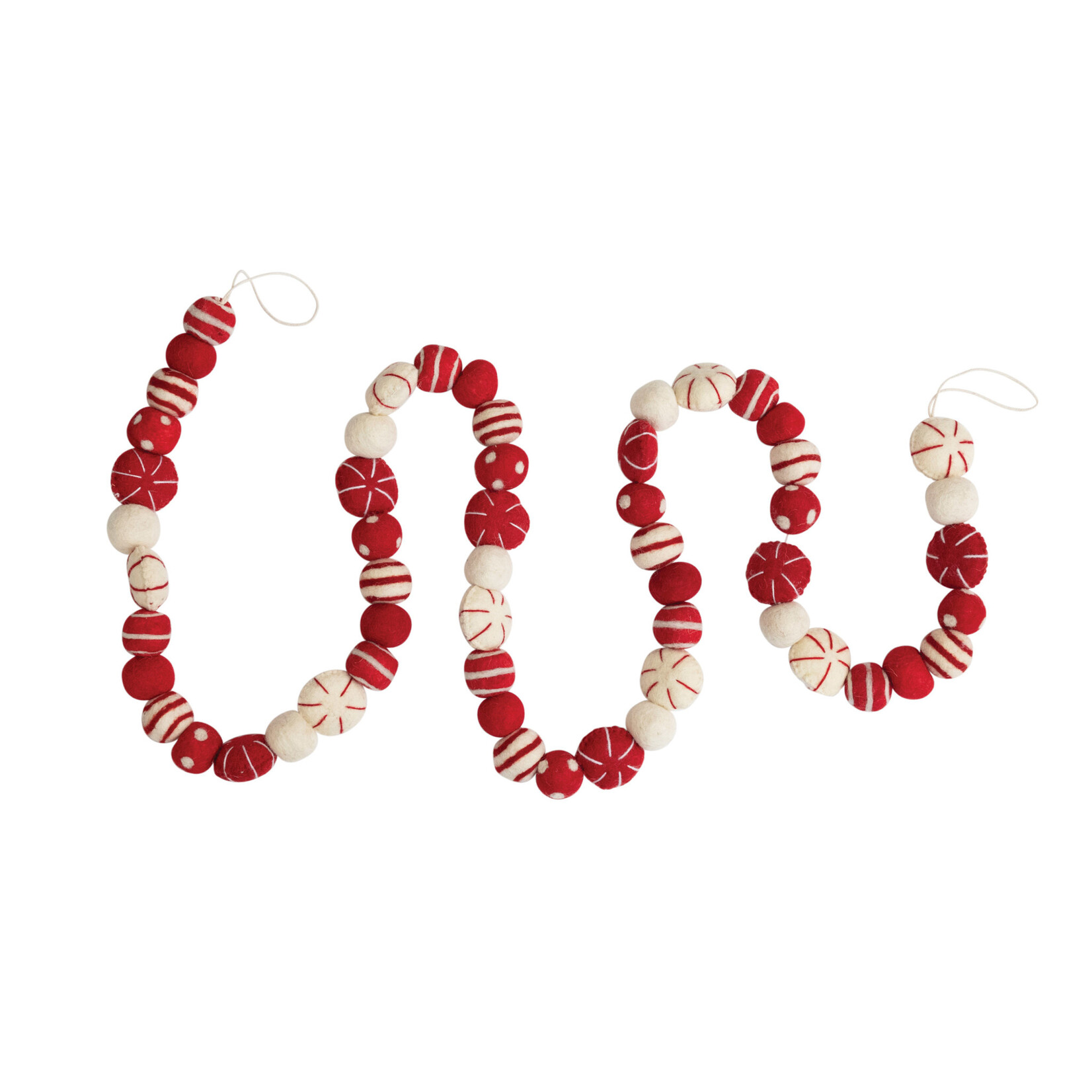 Wool Felt Ball Garland