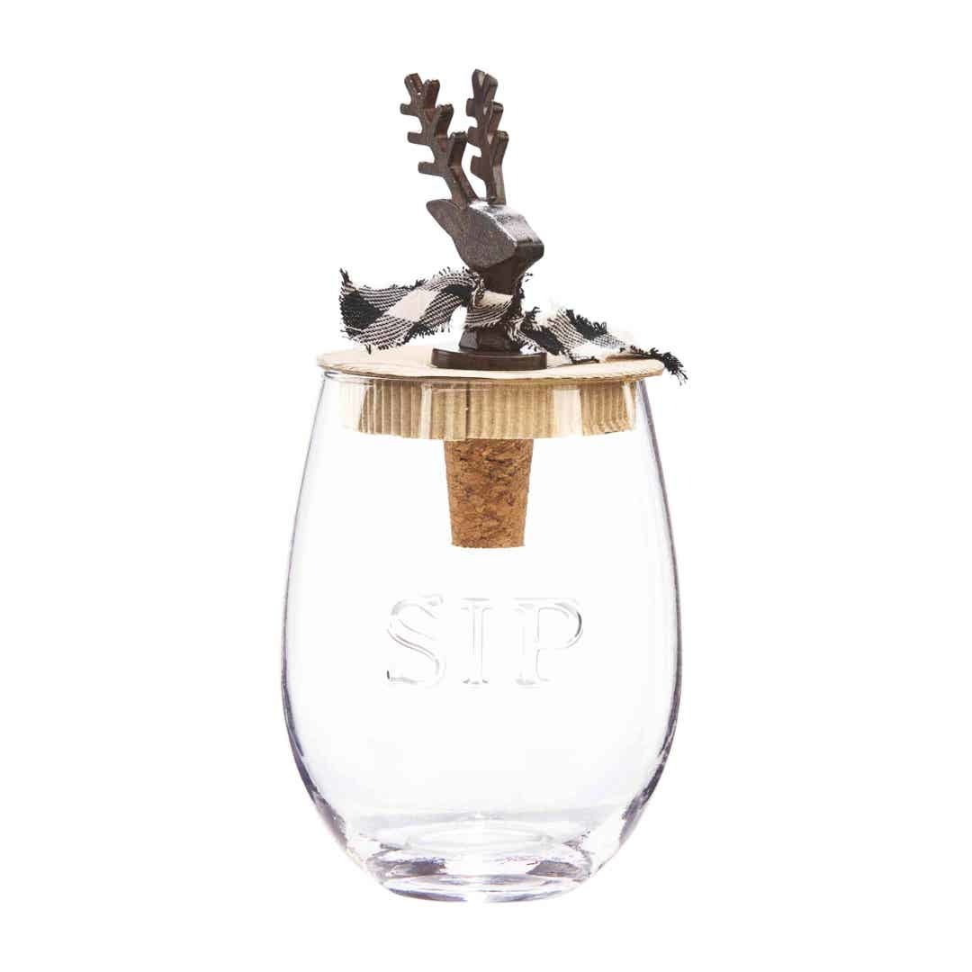 Mudpie SIP Wine Glass Topper Set - Theophilus