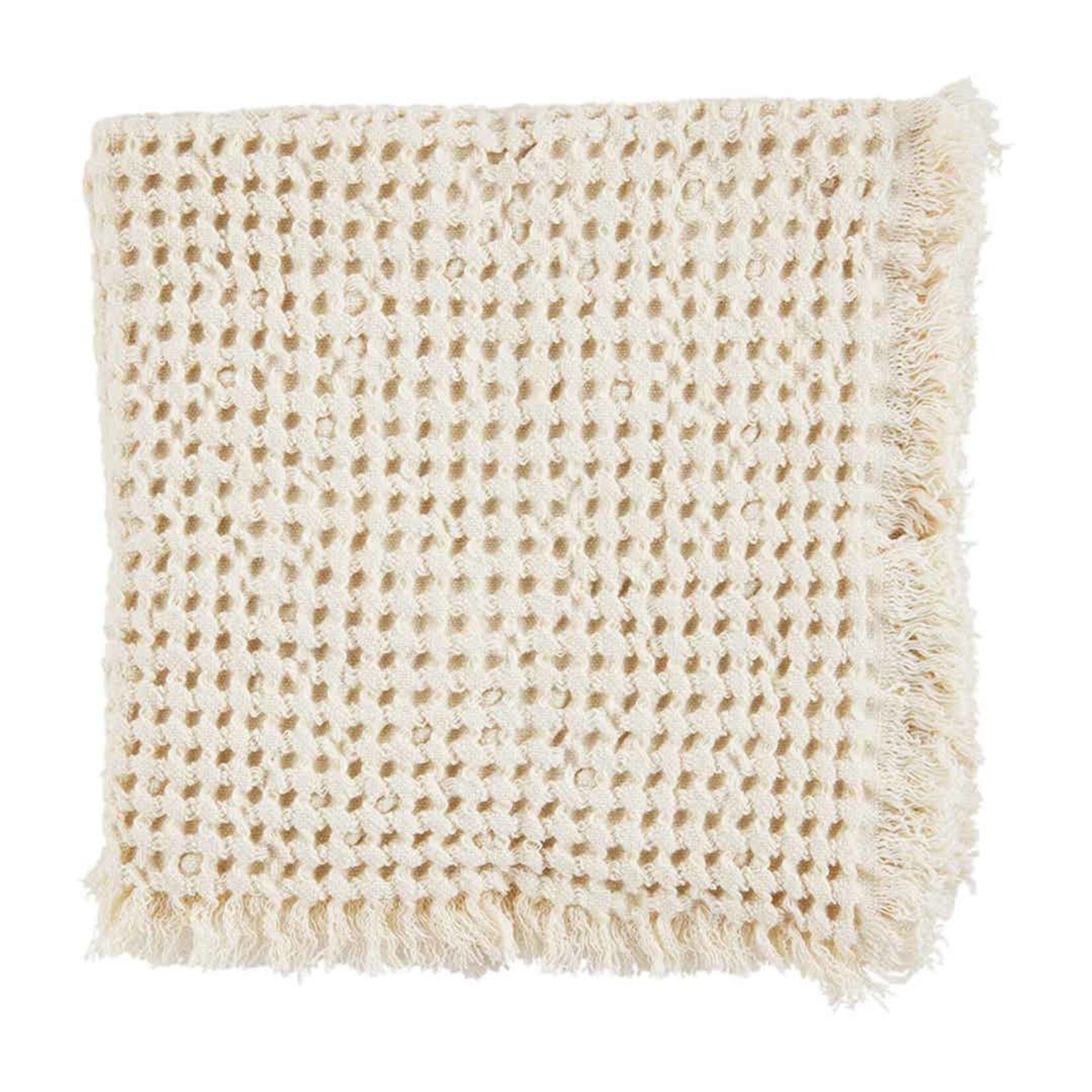 Mudpie White Waffle Weave Napkin Set