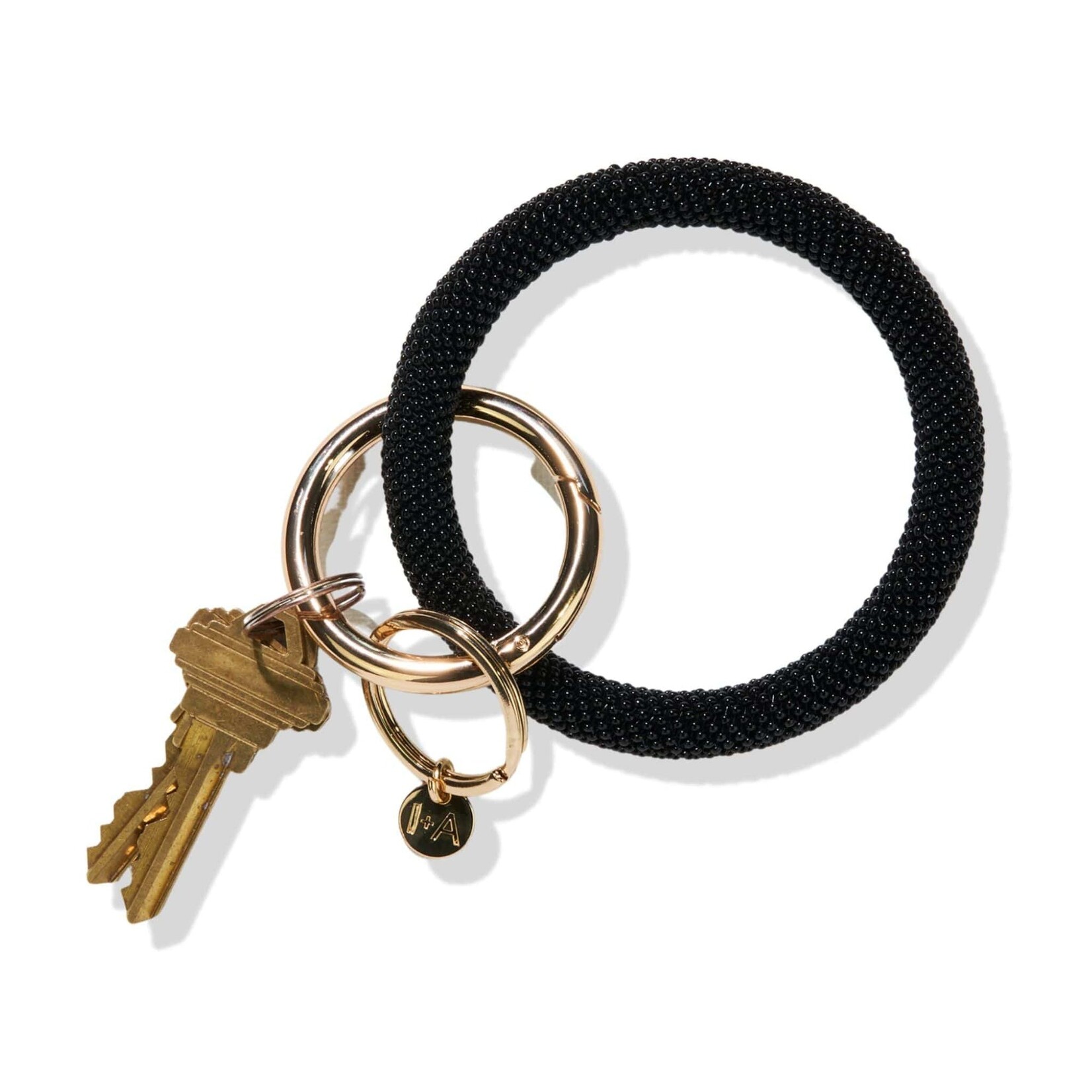 Ink + Alloy Seed Bead Key Ring,