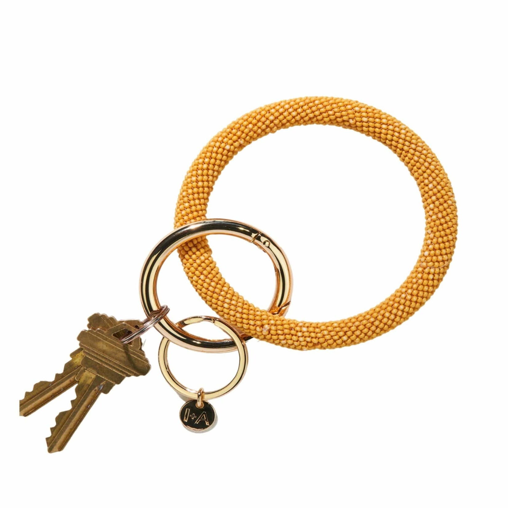 Ink + Alloy Seed Bead Key Ring,