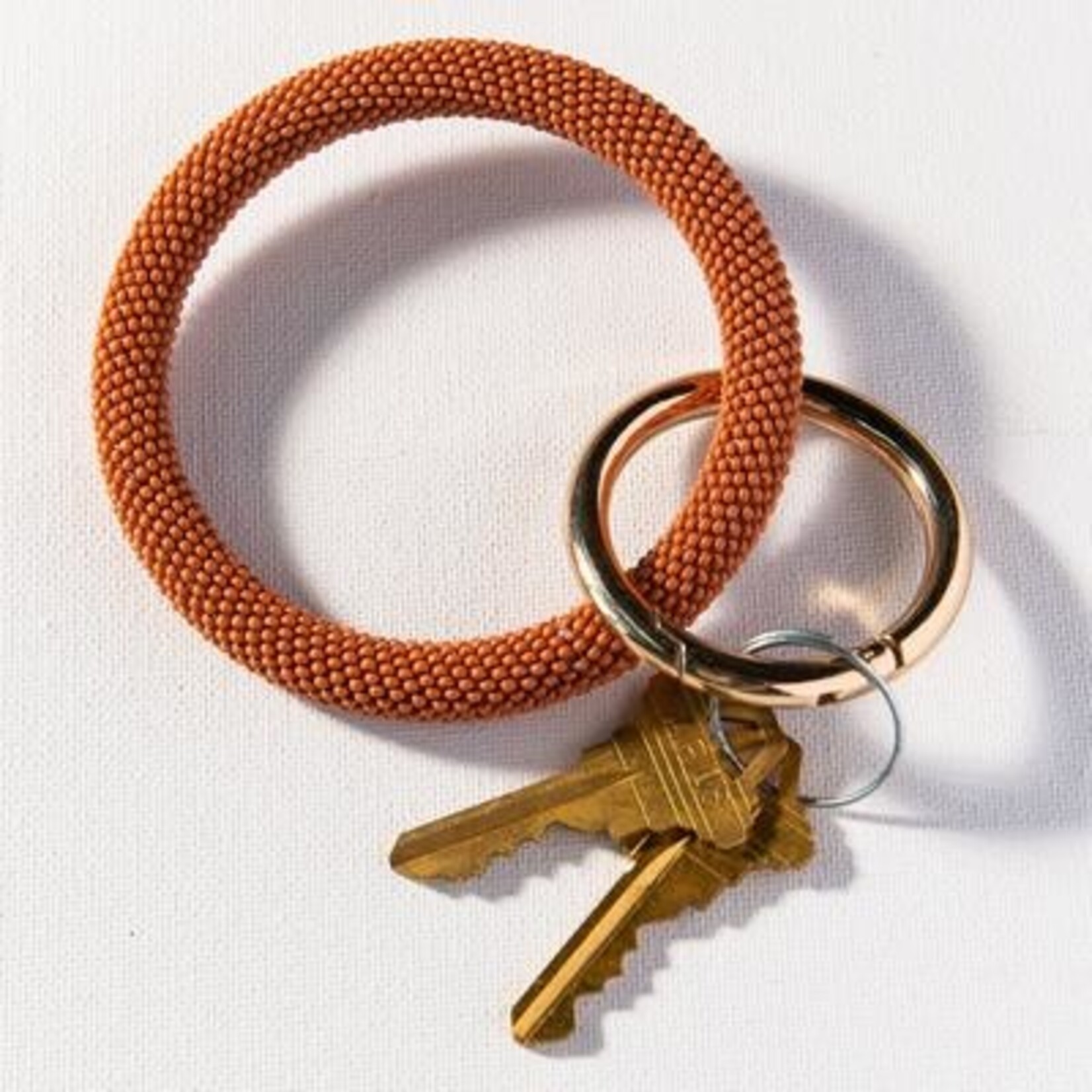 Ink + Alloy Seed Bead Key Ring,