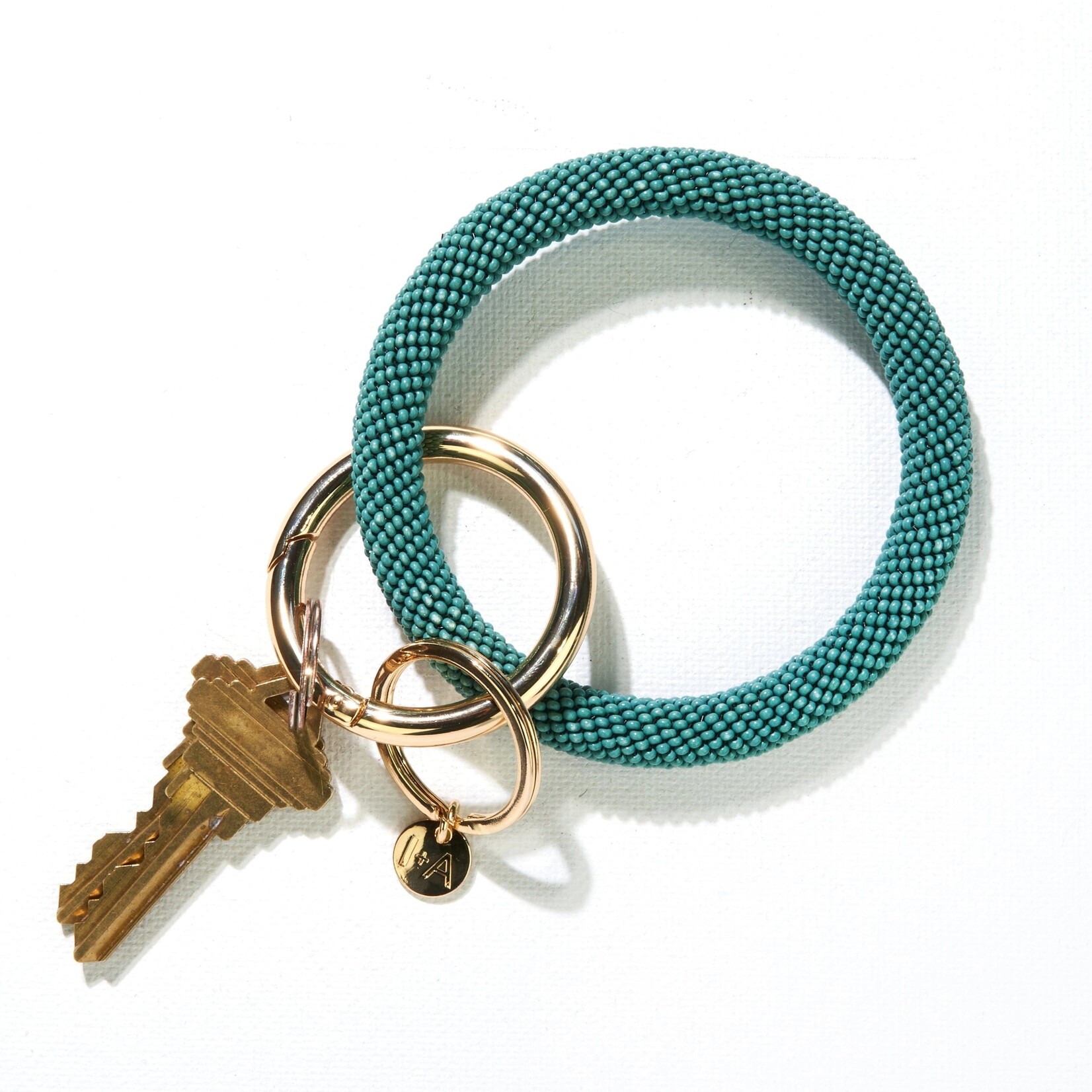 Ink + Alloy Seed Bead Key Ring,