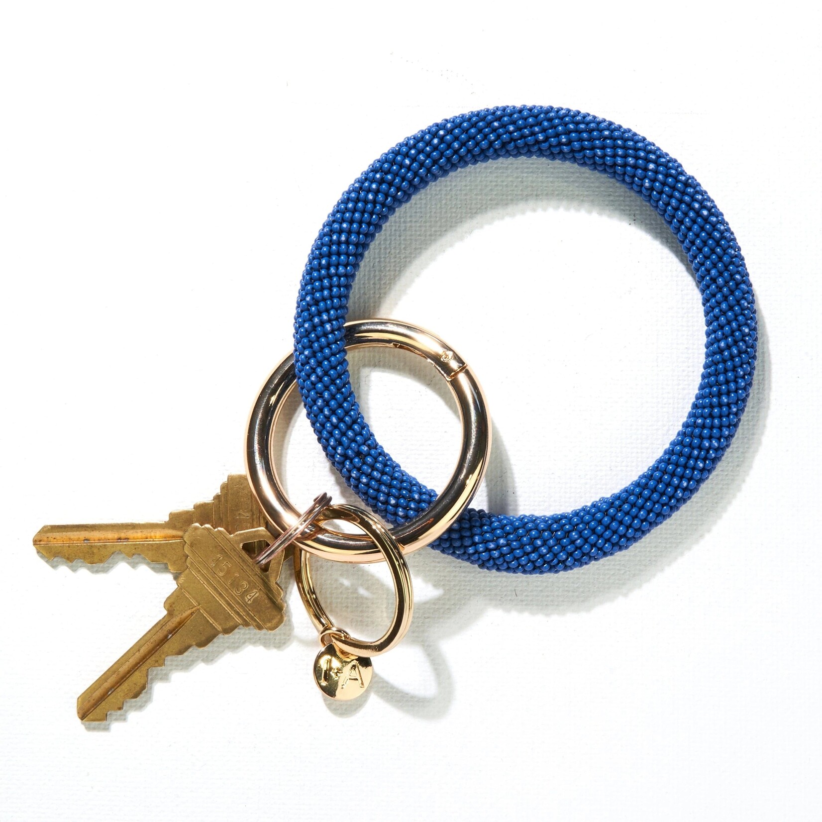 Ink + Alloy Seed Bead Key Ring,