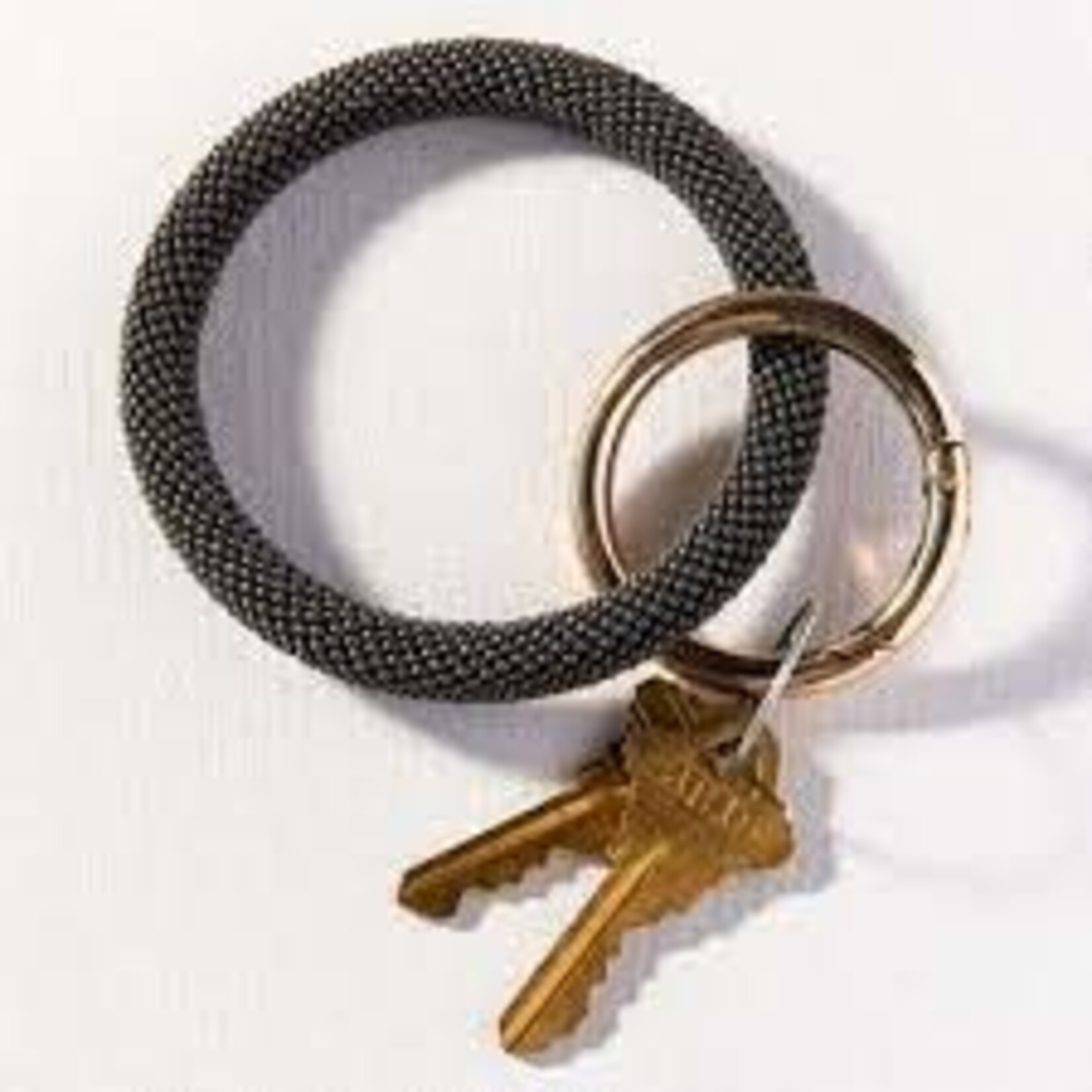 Ink + Alloy Seed Bead Key Ring,
