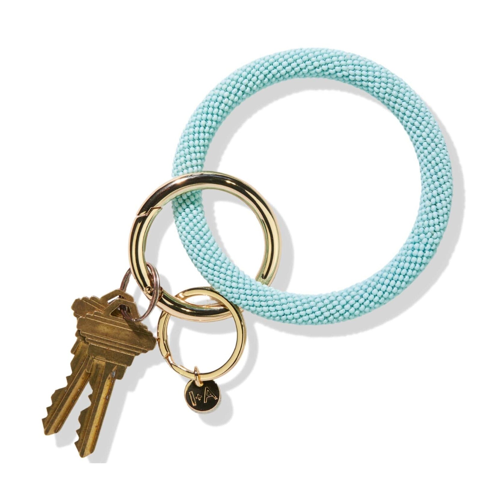 Ink + Alloy Seed Bead Key Ring,