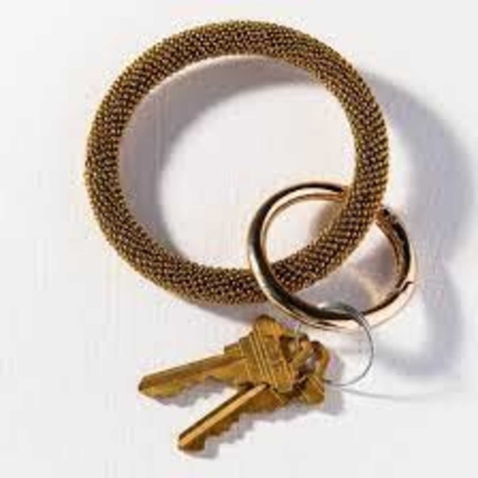 Ink + Alloy Seed Bead Key Ring,