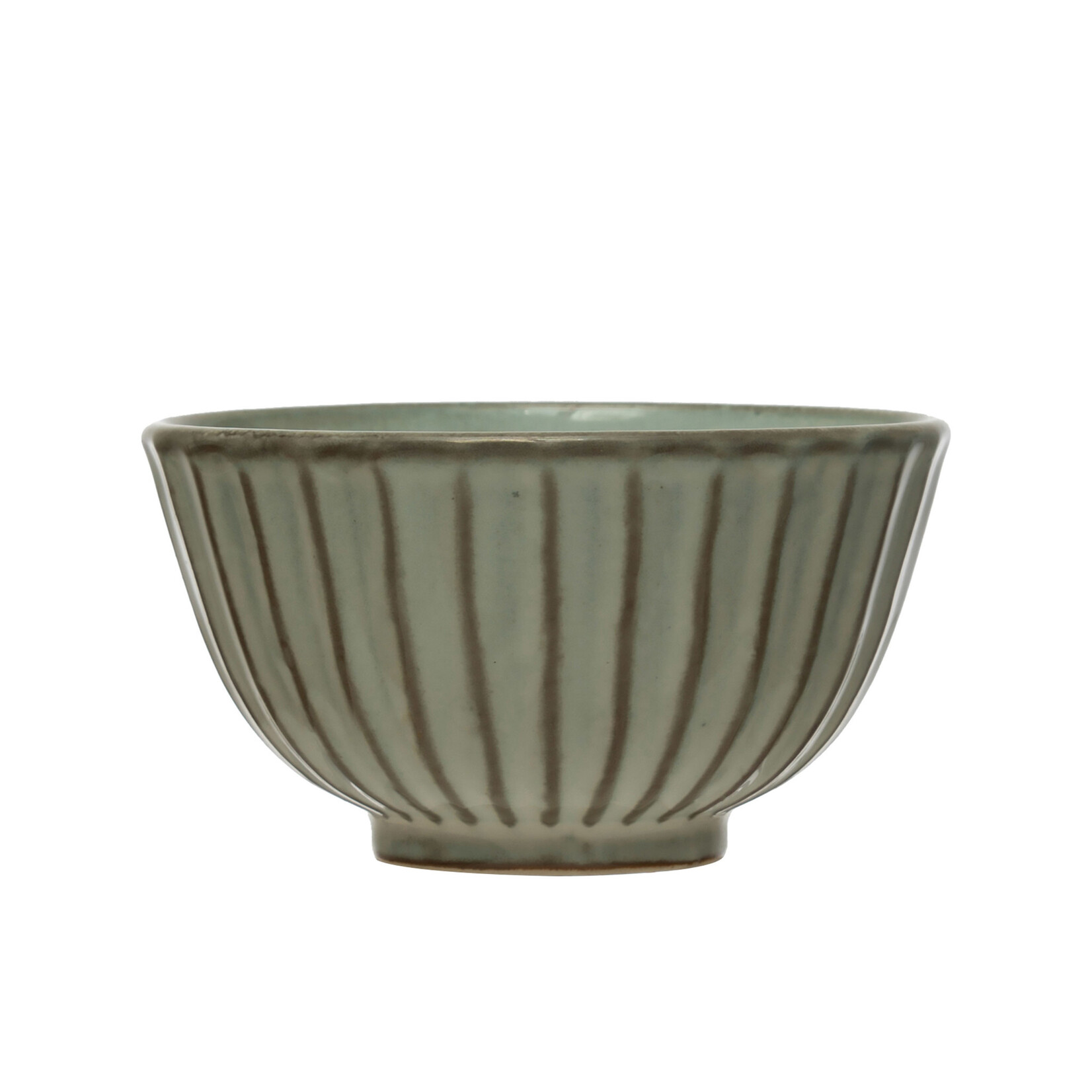 Pleated Stoneware Bowl