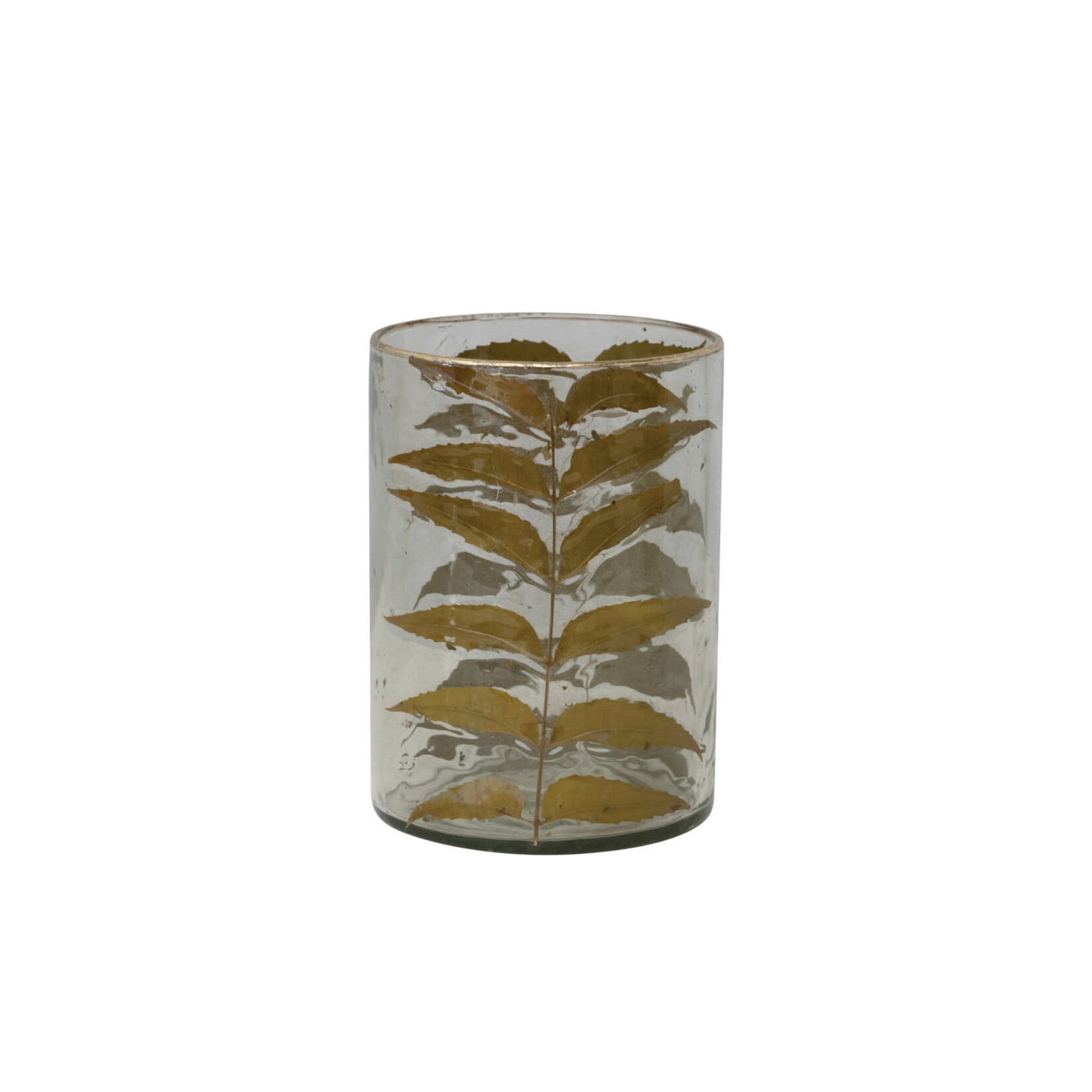 Glass Hurricane w/ Leaves