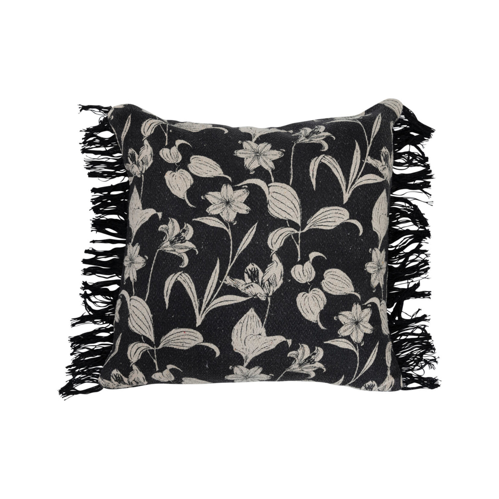Pillow Black Floral