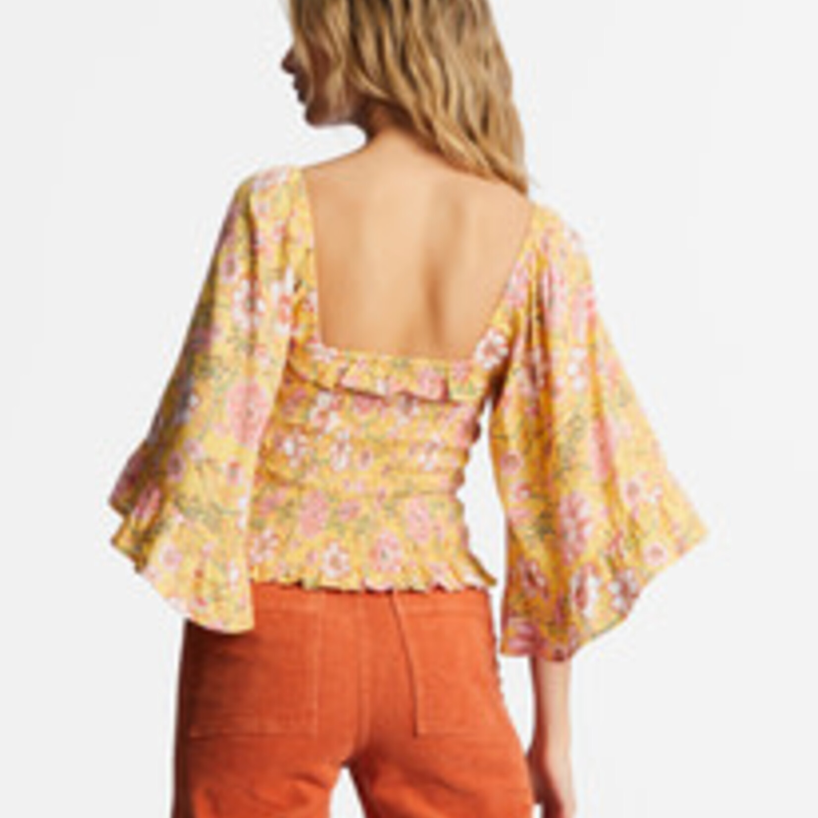 Billabong Be My Babe Bell Sleeve Top