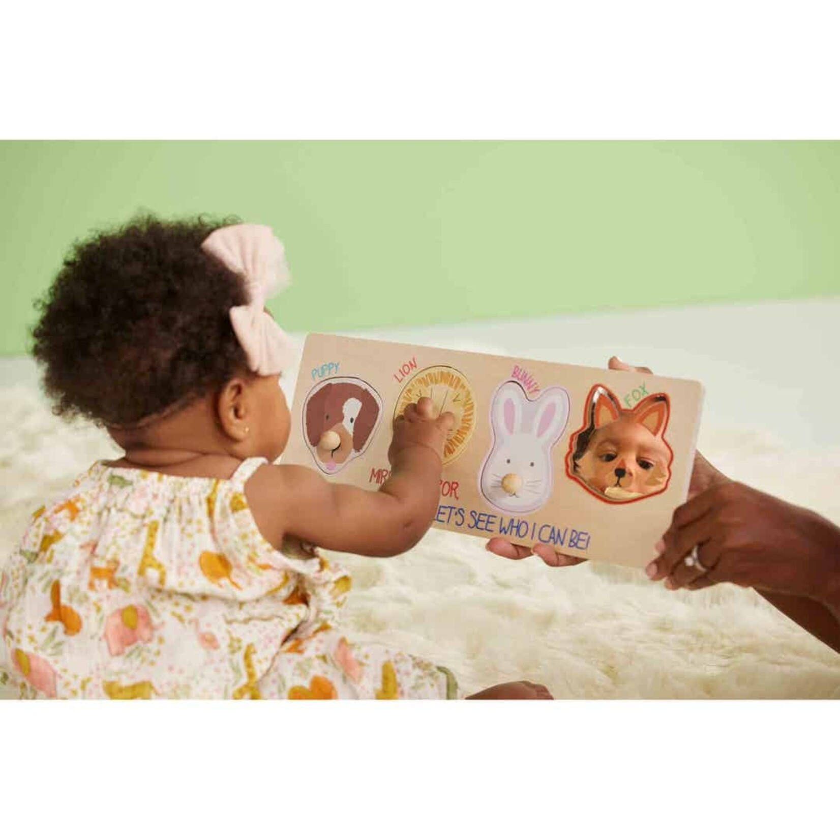 Mudpie Peek-a-boo Animal Mirror Puzzle