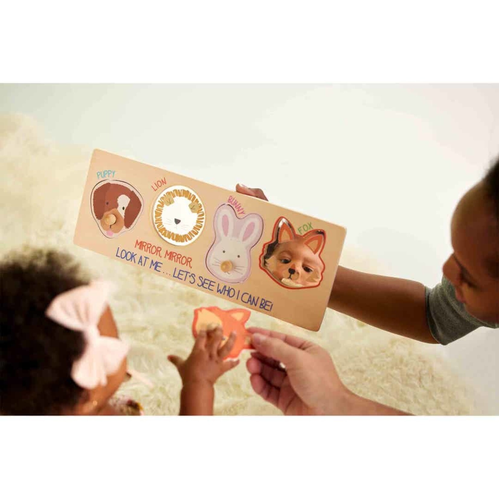 Mudpie Peek-a-boo Animal Mirror Puzzle