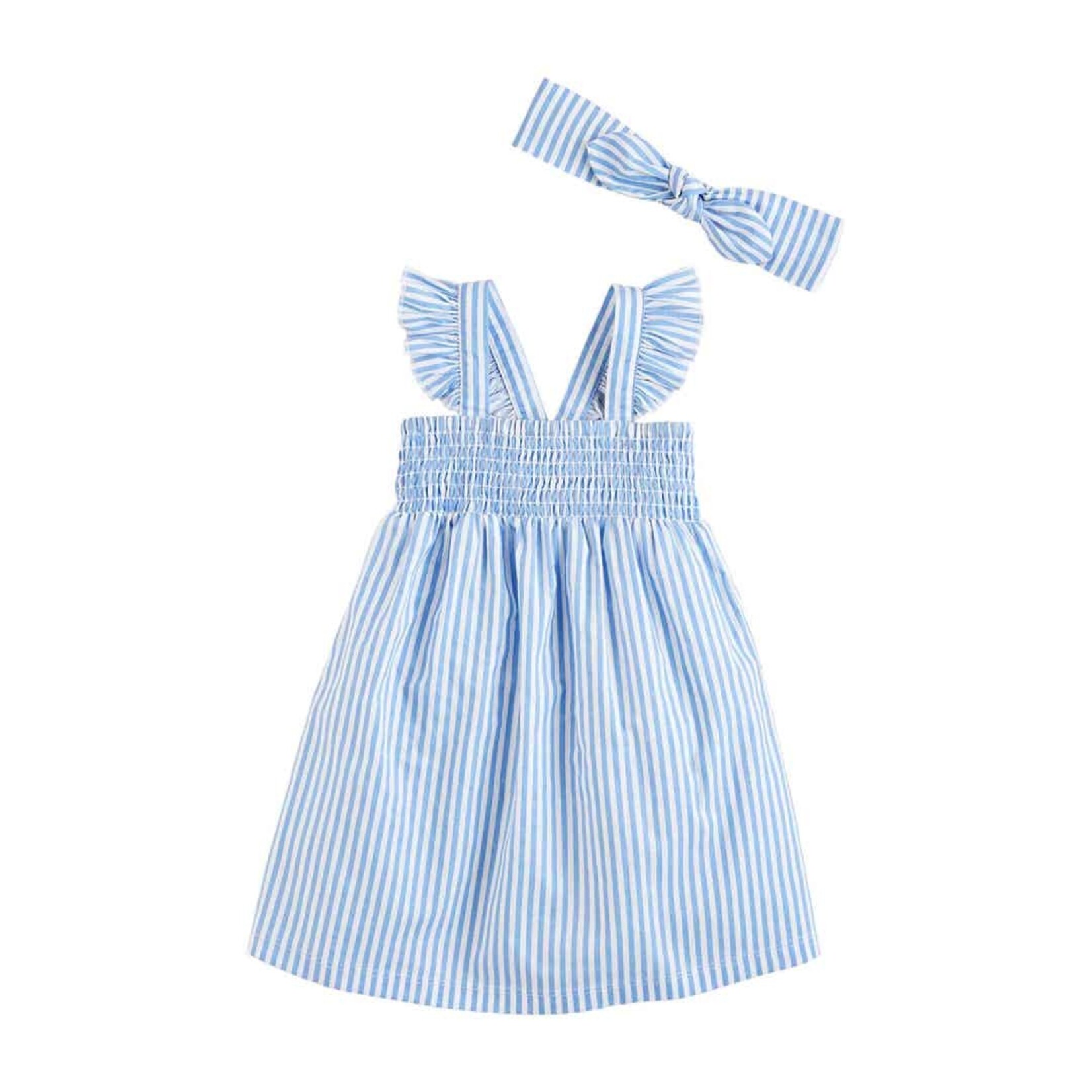 Mudpie Smocked Sundress & Headband Set