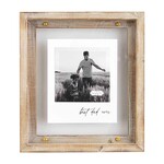 Mudpie Best Dad Ever Wood Brass Frame