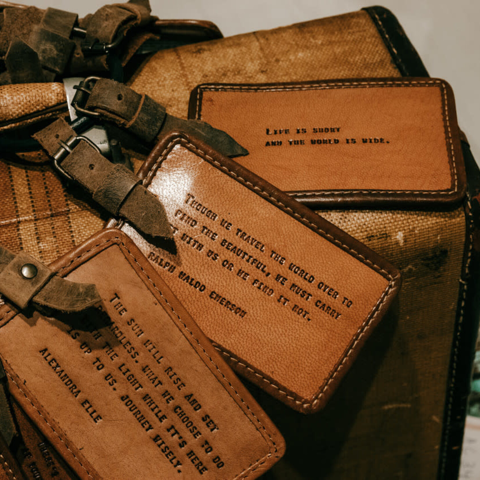 SugarBoo Leather Luggage Tag