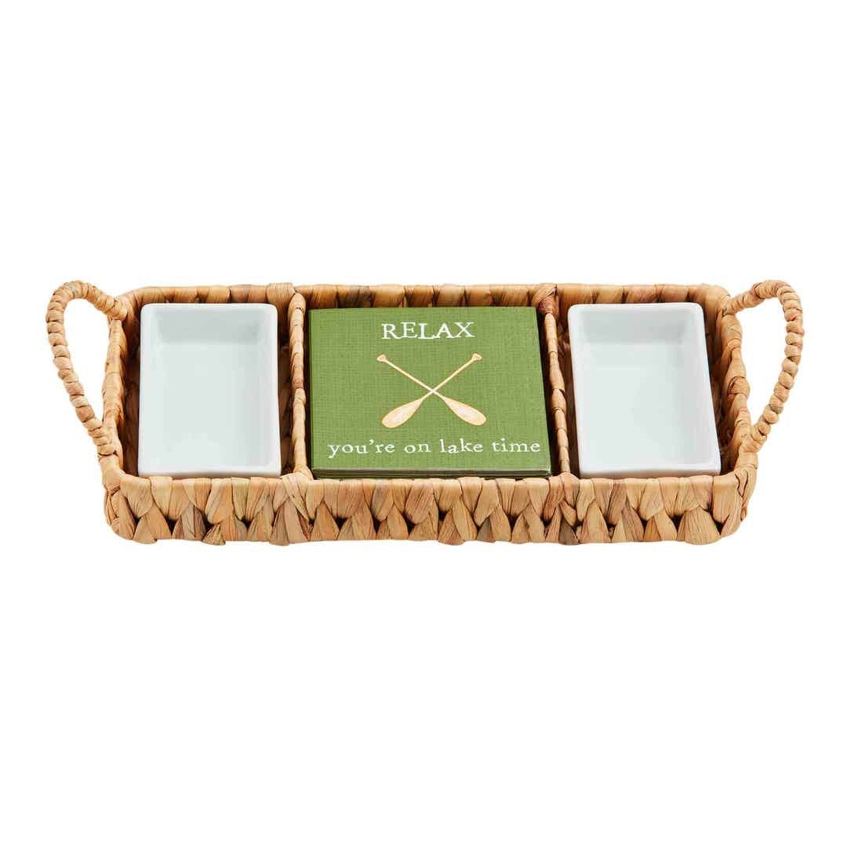 Mudpie Hyacinth Napkin Serving Set